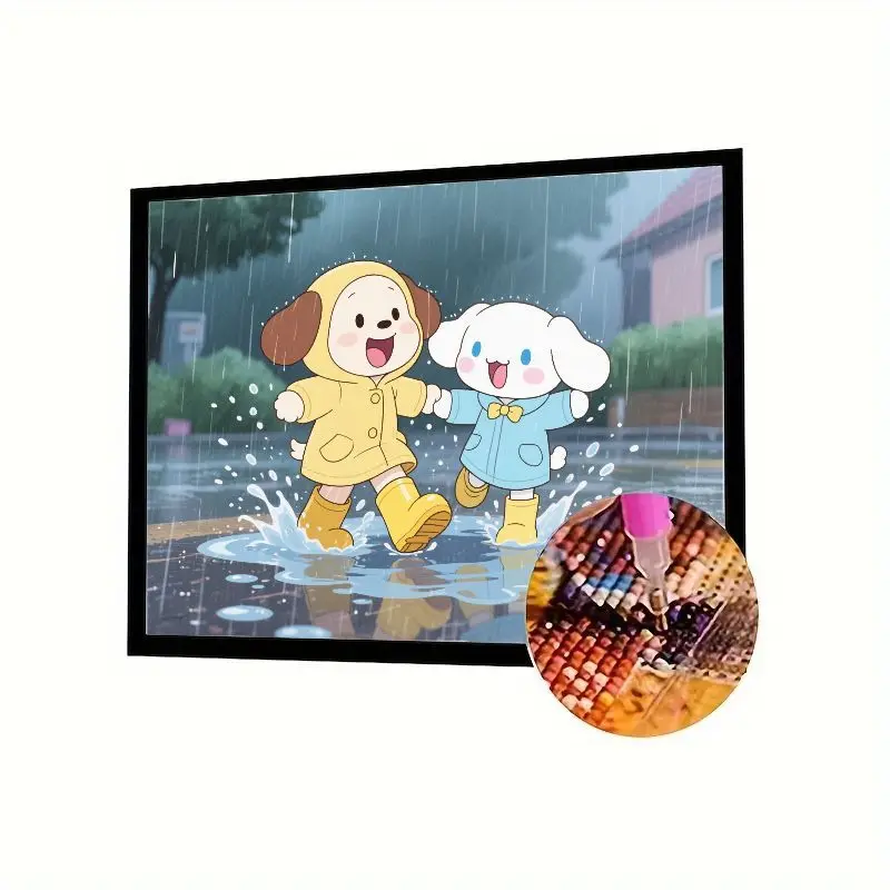 1 шт., милый мультяшный собачий калюж, брызги дождливый день, забавный 5D набор для алмазной живописи - полная дрель, сделай сам, вышивка стразами, художественное ремесло для
1 шт., милый мультяшный собачий калюж, брызги дождливый день, забавный 5D набор для алмазной живописи - полная дрель, сделай сам, вышивка стразами, художественное ремесло для