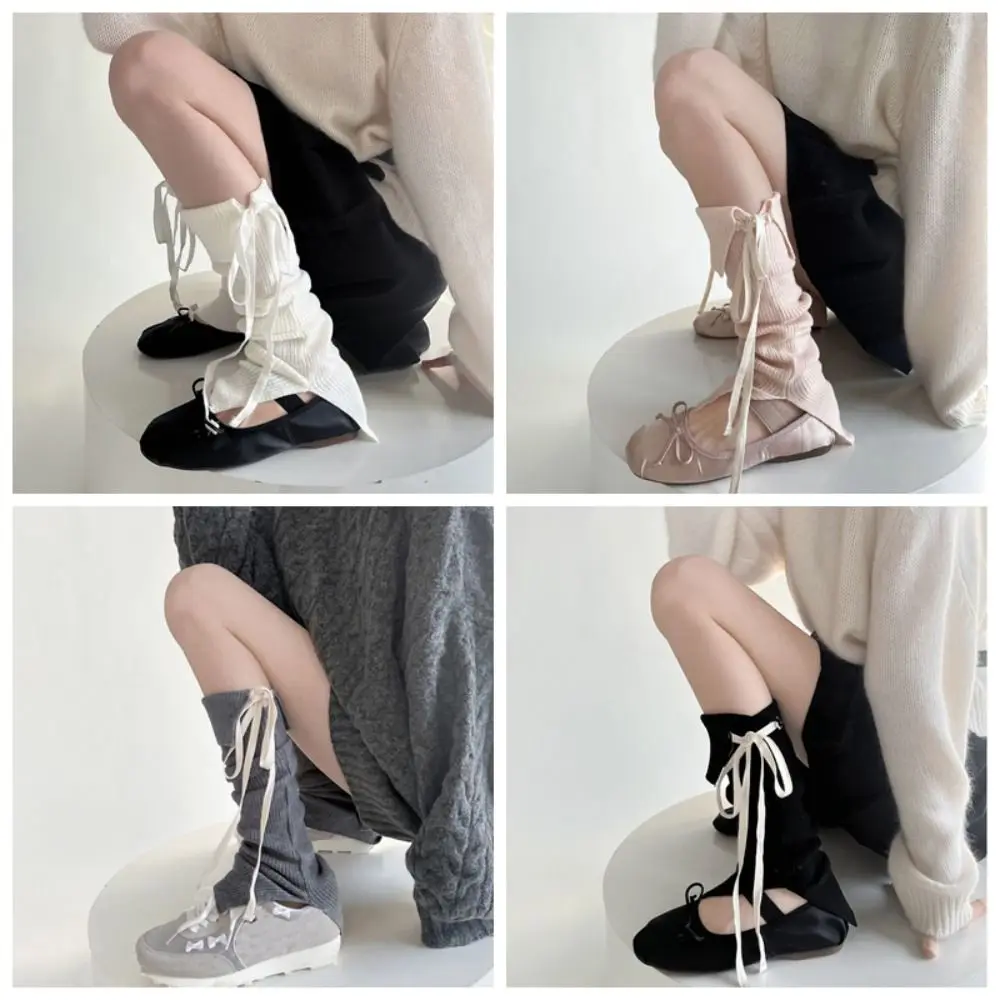Elastic Y2K Lace Up Leg Warmers Bow Tie Sweet Ballet Women's Stockings Slit Foot Cover Knit Banding Leggings Women
Elastic Y2K Lace Up Leg Warmers Bow Tie Sweet Ballet Women's Stockings Slit Foot Cover Knit Banding Leggings Women