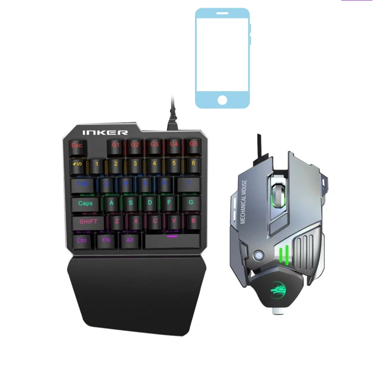 K9 esports mechanical single handed keyboard colorful backlight single mixed game keyboard mobile game wired keyboard mobile
K9 esports mechanical single handed keyboard colorful backlight single mixed game keyboard mobile game wired keyboard mobile