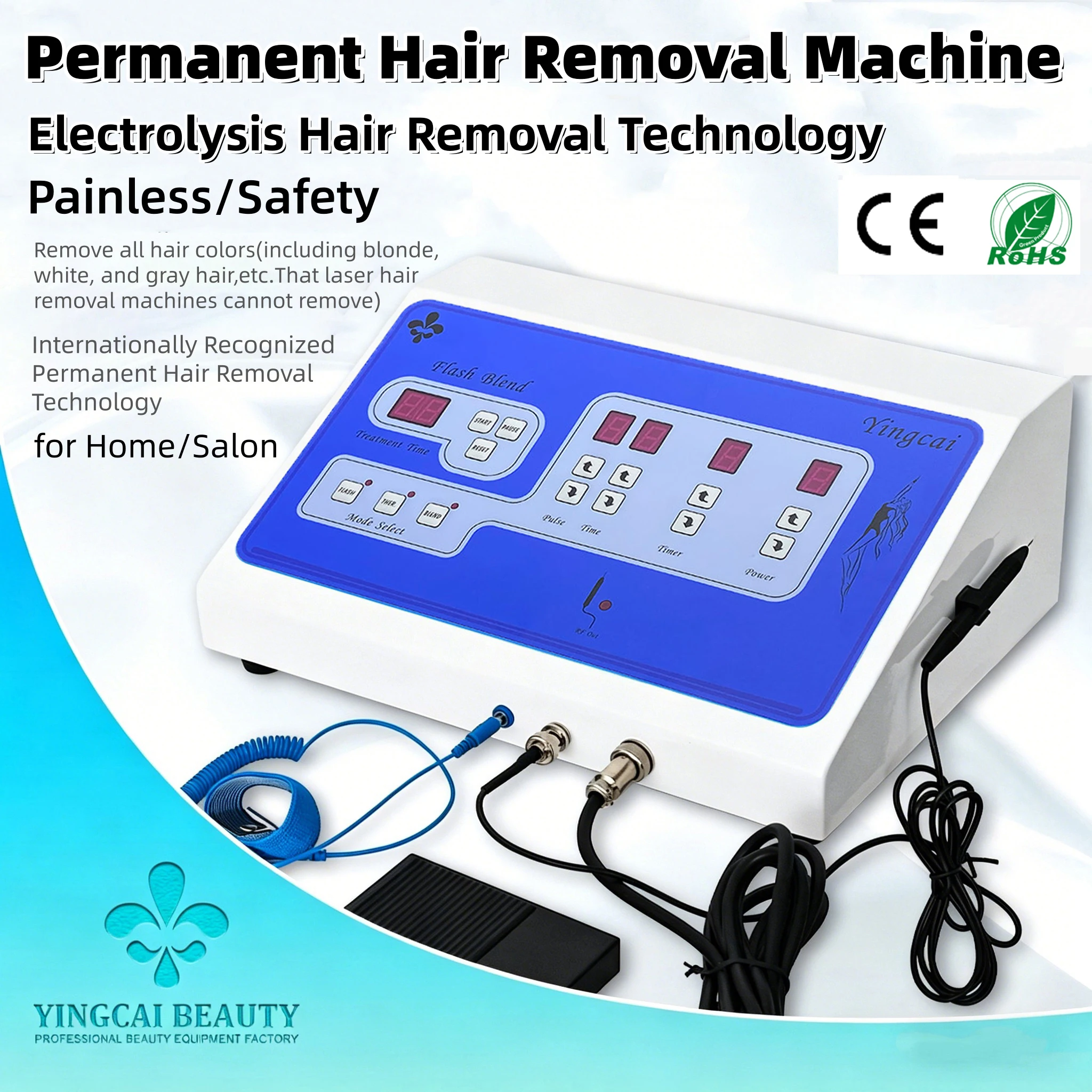 Professional Permanent Electrolysis Hair Removal Machine Painless Needle Epilation Device for Face Body Hair Remove Machine
Professional Permanent Electrolysis Hair Removal Machine Painless Needle Epilation Device for Face Body Hair Remove Machine