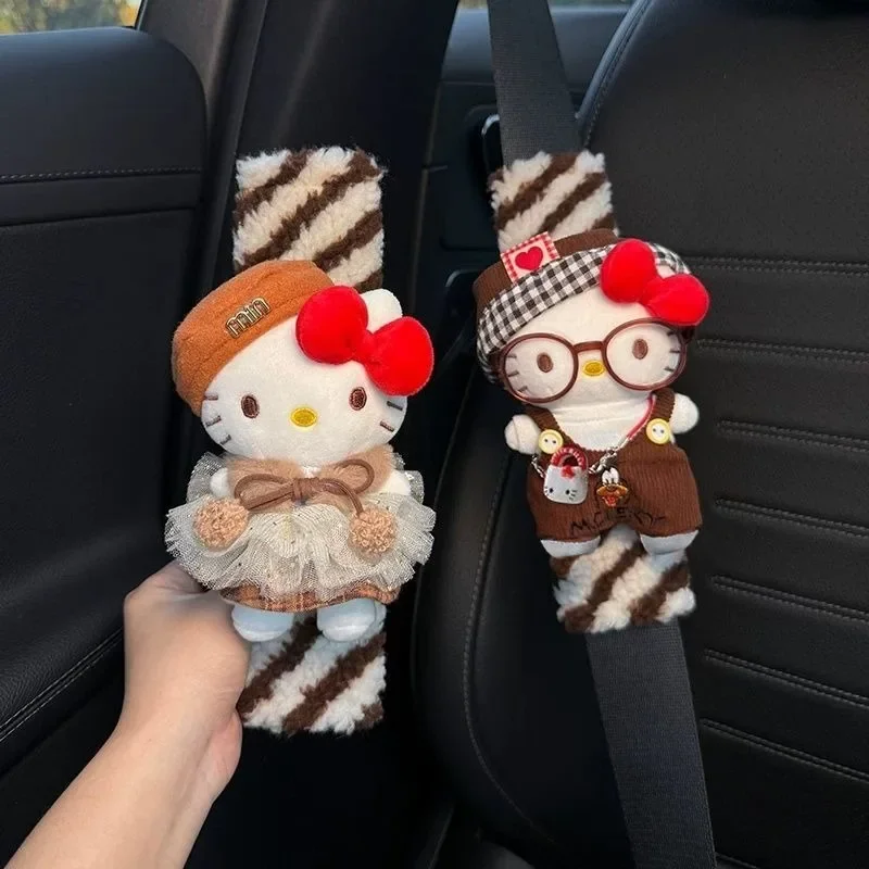 Anime Sanrio Hello Kitty Kawaii Soft Seat Belt Shoulder Pad Cover Anti-Friction Car Decoration Couple for Women Girls Gift New
Anime Sanrio Hello Kitty Kawaii Soft Seat Belt Shoulder Pad Cover Anti-Friction Car Decoration Couple for Women Girls Gift New