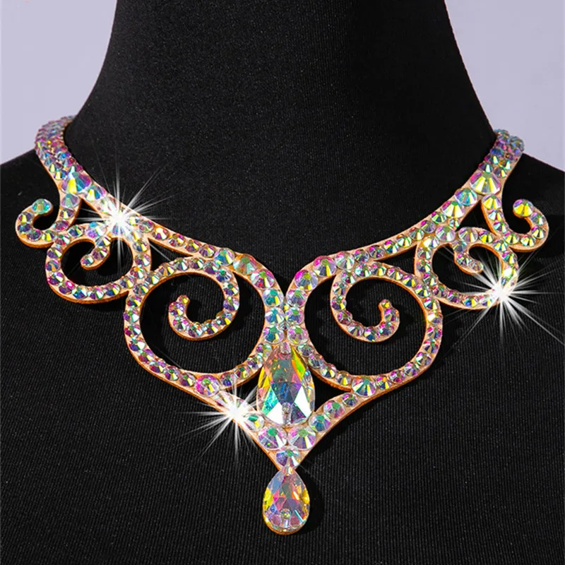 Belly Dance Sparkle Necklace Jewelry Competition Dancer Accessory Shine Dancing Necklace Stage Performance Costume Egypt Show
Belly Dance Sparkle Necklace Jewelry Competition Dancer Accessory Shine Dancing Necklace Stage Performance Costume Egypt Show