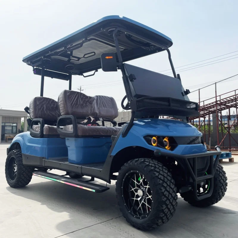 72V Lithium Battery Electric Golf Cart Utility Cart With Sound Bar Front Bumper Front Basket 14-Inch Off-Road Tires Foot Pedal
72V Lithium Battery Electric Golf Cart Utility Cart With Sound Bar Front Bumper Front Basket 14-Inch Off-Road Tires Foot Pedal