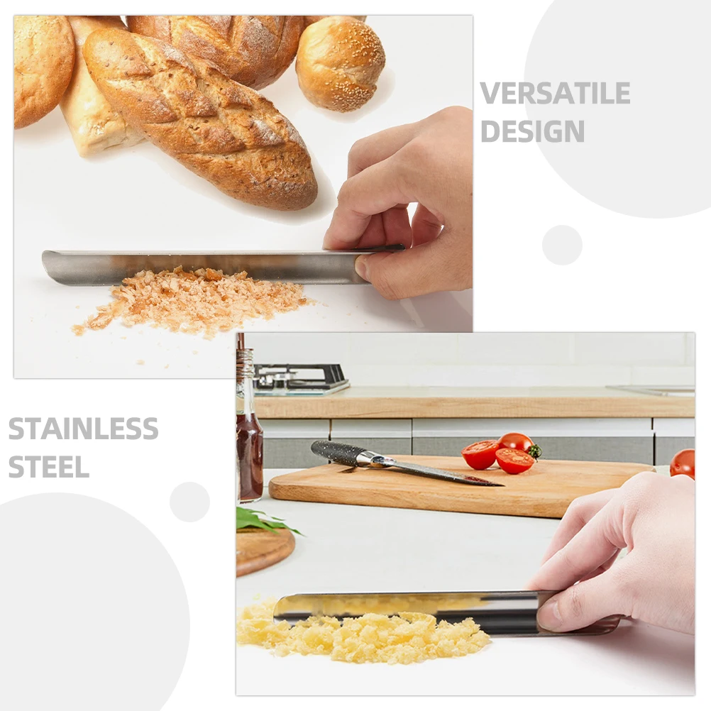 2Pcs Bread Scraper Stainless Steel Restaurant Table Crumb Cleaning Tool Portable Countertop Food Scrapers Silver Color
2Pcs Bread Scraper Stainless Steel Restaurant Table Crumb Cleaning Tool Portable Countertop Food Scrapers Silver Color