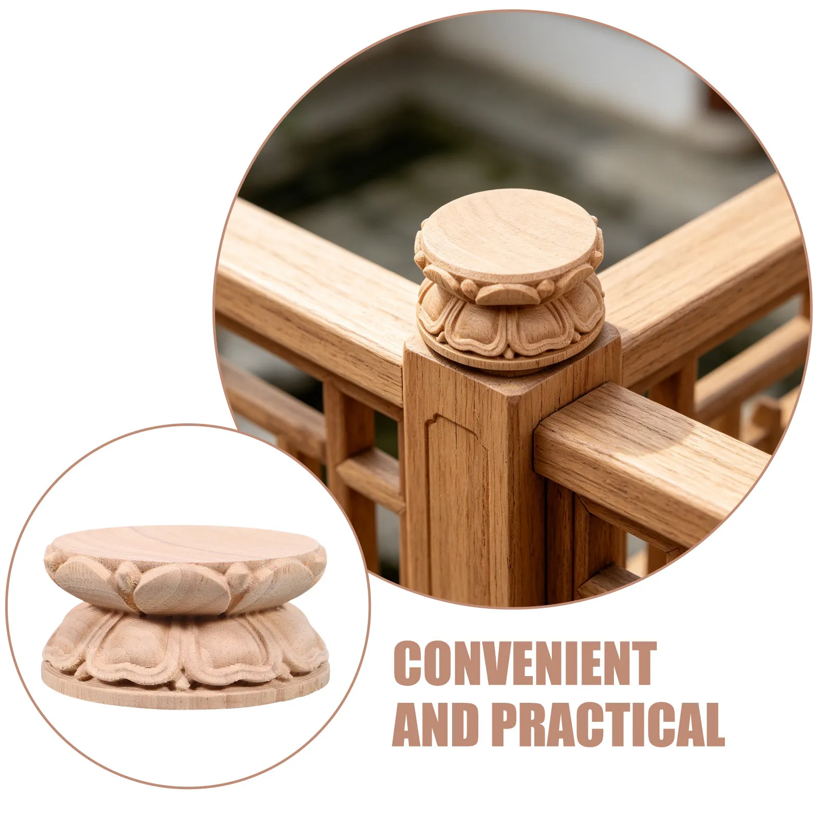 Solid Paulownia Wood Lotus Shaped Column Head Carving for Asian Style Interior Design Door Frame Column Accent Piece
Solid Paulownia Wood Lotus Shaped Column Head Carving for Asian Style Interior Design Door Frame Column Accent Piece