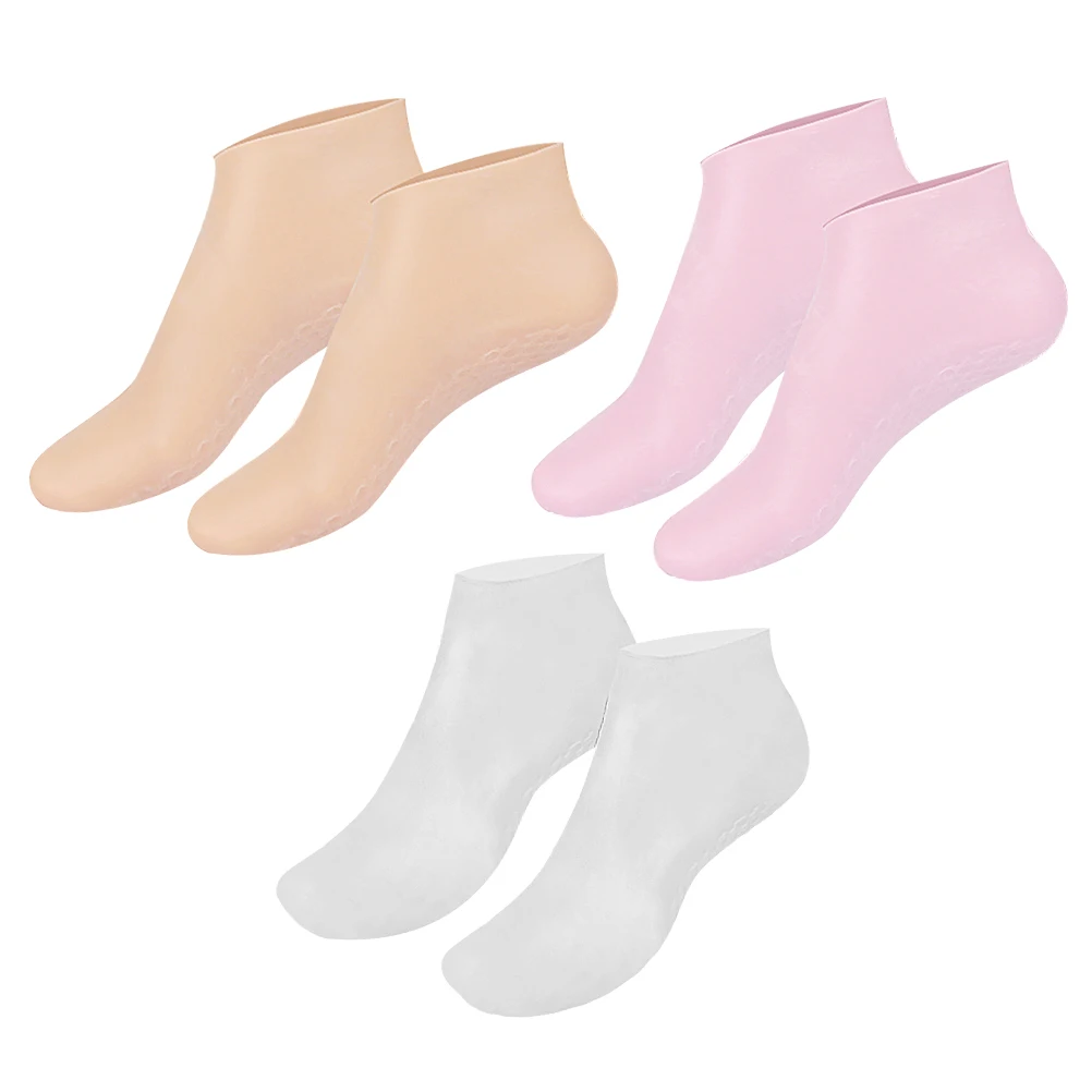 3 Pairs Moisturizing Socks Reusable Foot Care Spa Lotion Treatment Overnight Exfoliating Hydration Dry Cracked Heel Repair Women
3 Pairs Moisturizing Socks Reusable Foot Care Spa Lotion Treatment Overnight Exfoliating Hydration Dry Cracked Heel Repair Women