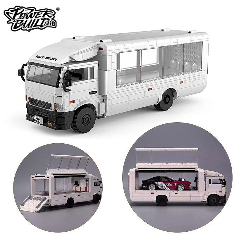 POWERBLOCK F3 Enclosed Trailer Truck Model Building Blocks Kit Engineering Vehicle Can Carry 1:32 Scale Sports Car Kid Xmas Gift
POWERBLOCK F3 Enclosed Trailer Truck Model Building Blocks Kit Engineering Vehicle Can Carry 1:32 Scale Sports Car Kid Xmas Gift