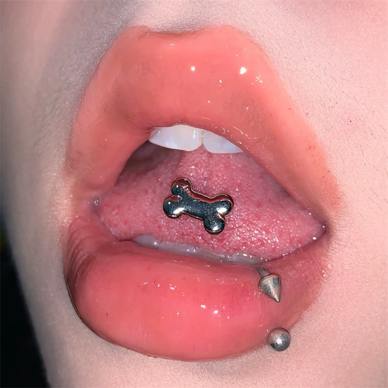 Punk Fat Dog Bone Tongue Stud Titanium Steel Tongue Piercing Stud Tongue Ring Earrings Cute Sexy body Jewelry
Punk Fat Dog Bone Tongue Stud Titanium Steel Tongue Piercing Stud Tongue Ring Earrings Cute Sexy body Jewelry