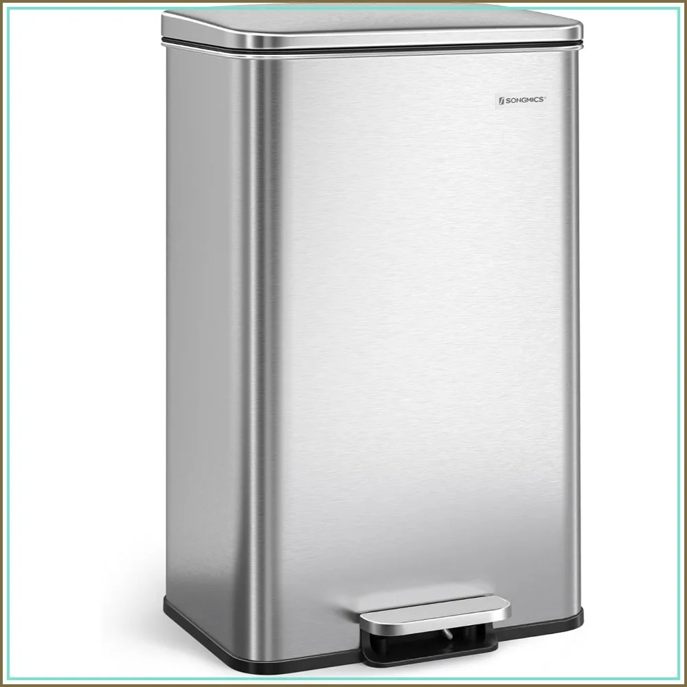 40L Step Trash Can, Stainless Steel, Soft Close Lid, 15 Bags Included
40L Step Trash Can, Stainless Steel, Soft Close Lid, 15 Bags Included