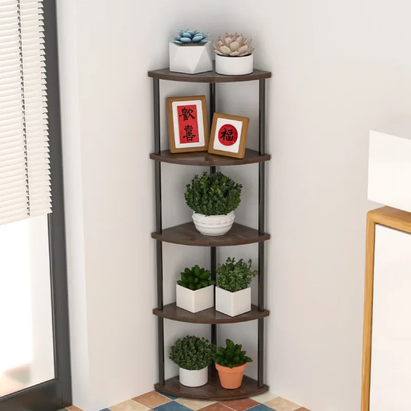 Multi-functional Corner flower rack household living room corner triangular storage rack
Multi-functional Corner flower rack household living room corner triangular storage rack