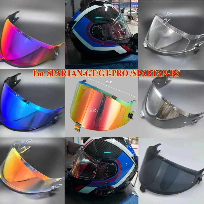 Photochromic Shield Visor Lenses for SPARTAN-GT/GT-PRO /SPARTAN-RS Helmet Visor Full Face Viseira Capacete Racing Helmet Parts
Photochromic Shield Visor Lenses for SPARTAN-GT/GT-PRO /SPARTAN-RS Helmet Visor Full Face Viseira Capacete Racing Helmet Parts