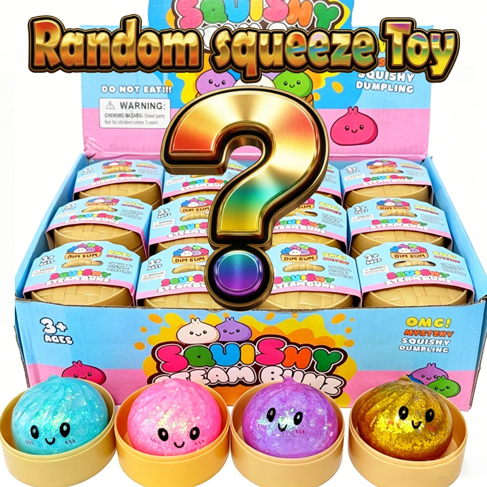 Blind Box Colorful 4 Styles Glitter Dumpling Glitter Dumpling Squishy with Box Dumplings Sensory Squeeze Toy for Stress Relief
Blind Box Colorful 4 Styles Glitter Dumpling Glitter Dumpling Squishy with Box Dumplings Sensory Squeeze Toy for Stress Relief