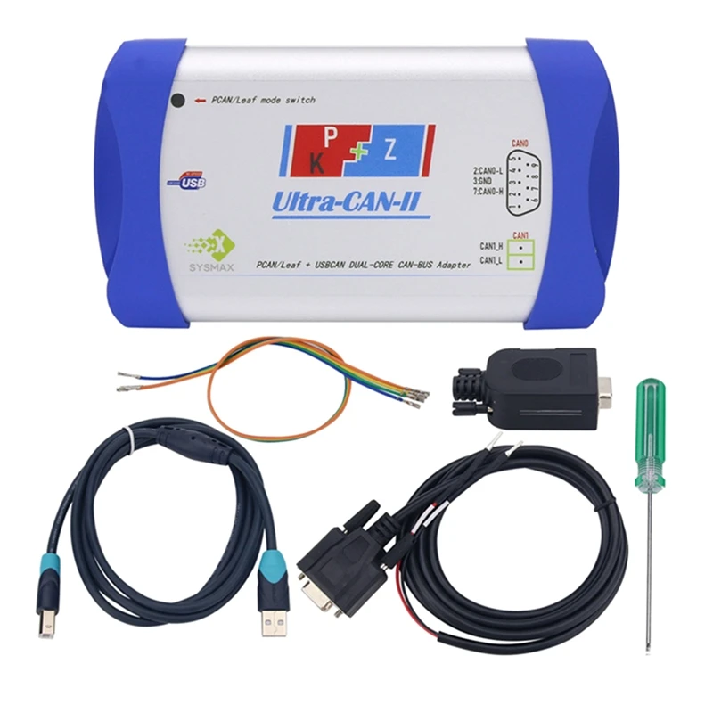 Ultra-CAN-II CAN Analyzer CAN Box New Energy Tool Supports For USBCAN + PCAN/Kvaser + Dual Mode Easy To Use
Ultra-CAN-II CAN Analyzer CAN Box New Energy Tool Supports For USBCAN + PCAN/Kvaser + Dual Mode Easy To Use