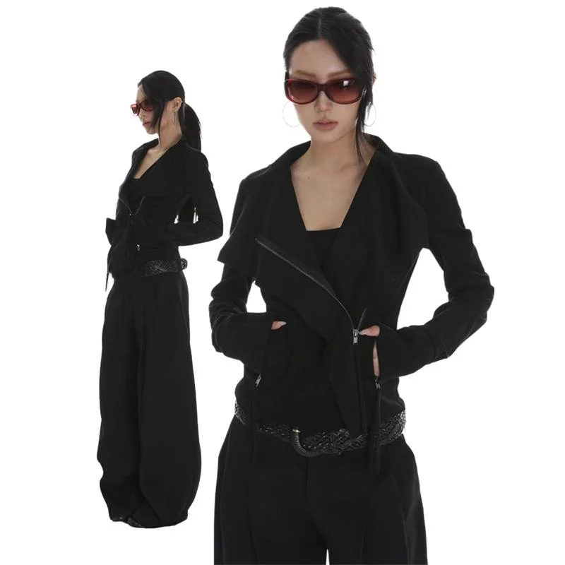 American Retro Cool Motorcycle Suede ort Jaet Spring Autumn New Sle High ade ort Length Jaet Top Women
American Retro Cool Motorcycle Suede ort Jaet Spring Autumn New Sle High ade ort Length Jaet Top Women