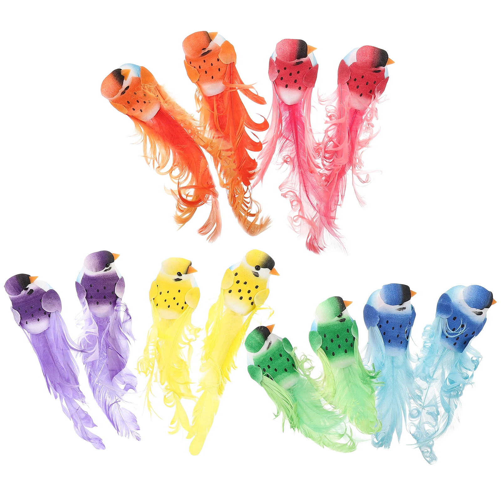 12PCS Decorative Fake Birds Props High Quality Stylish Safe Environmental Friendly Plant Lawn Sculpture
12PCS Decorative Fake Birds Props High Quality Stylish Safe Environmental Friendly Plant Lawn Sculpture