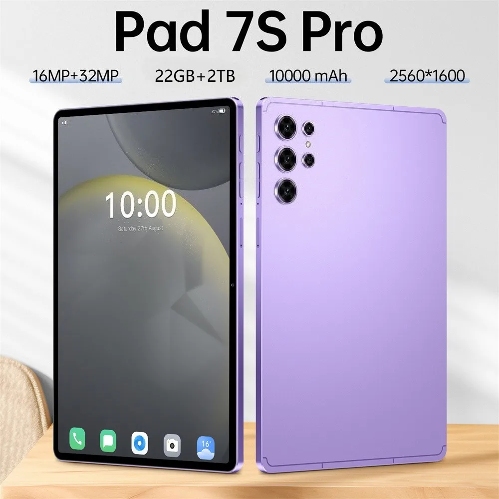 Новый планшет Pad 7s Pro, оригинальный Android 15 Tab 4G 5G, планшеты с двумя SIM-картами, 10,1-дюймовый HD-экран, детский 10000 мАч, WIFI, детский планшетный ПК
Новый планшет Pad 7s Pro, оригинальный Android 15 Tab 4G 5G, планшеты с двумя SIM-картами, 10,1-дюймовый HD-экран, детский 10000 мАч, WIFI, детский планшетный ПК