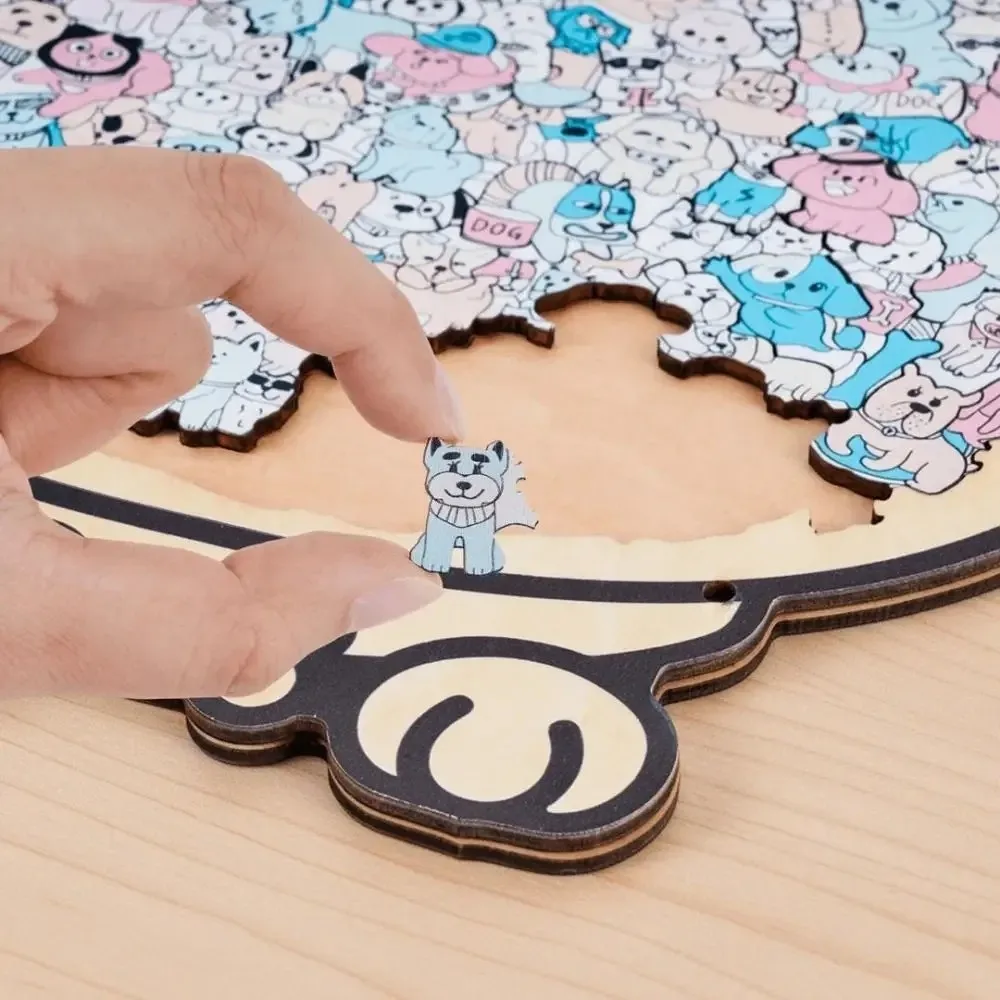 135-piece Morandi-colored Dog-shaped Puzzle Cute Dogs Shape Macaron Color Dog Wooden Jigsaw Puzzle Dog Puzzle Ornaments
135-piece Morandi-colored Dog-shaped Puzzle Cute Dogs Shape Macaron Color Dog Wooden Jigsaw Puzzle Dog Puzzle Ornaments