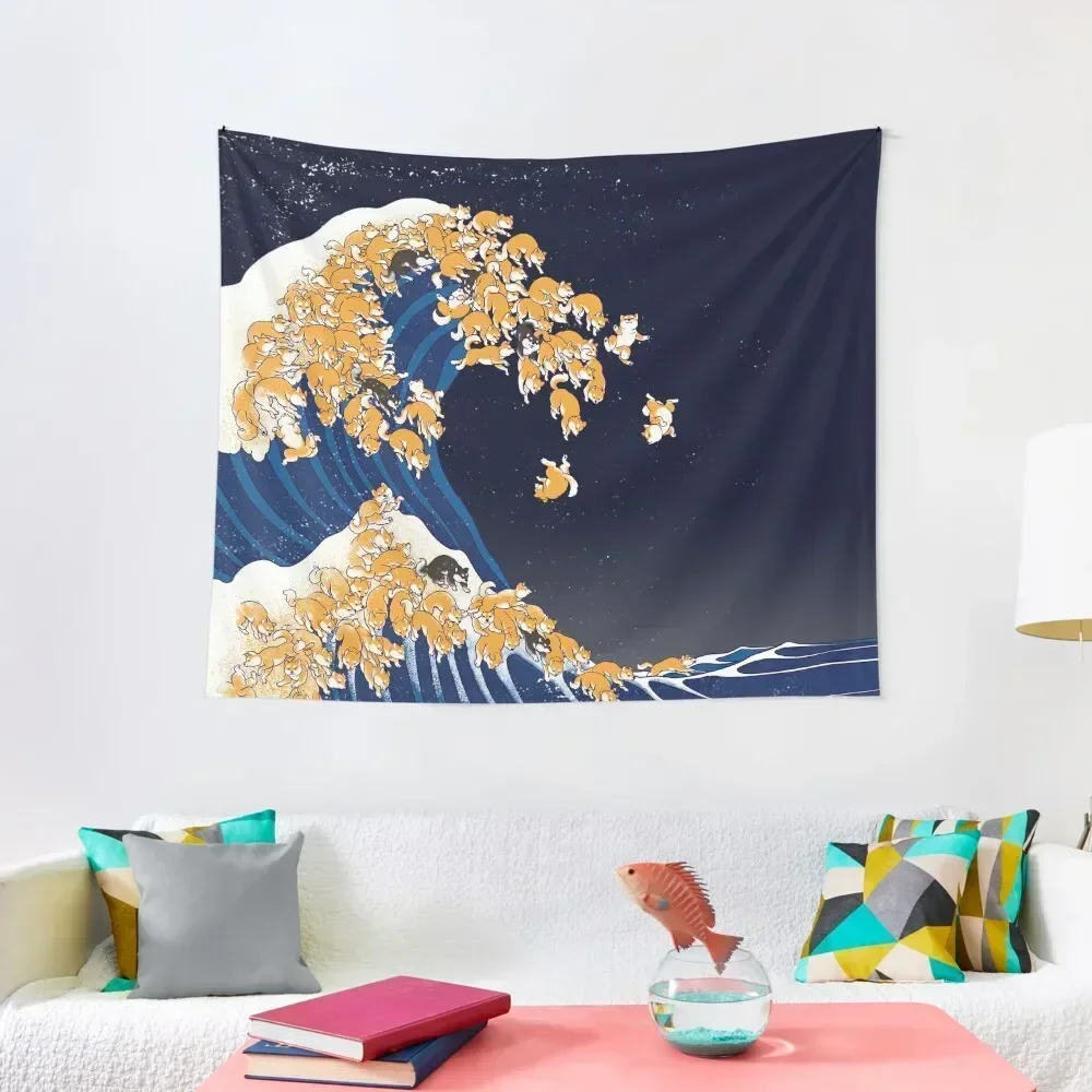 Shiba Inu The Great Wave in Night Tapestry Room Decorator Carpet Wall Room Decorations Aesthetics Room Decor Cute Tapestry
Shiba Inu The Great Wave in Night Tapestry Room Decorator Carpet Wall Room Decorations Aesthetics Room Decor Cute Tapestry