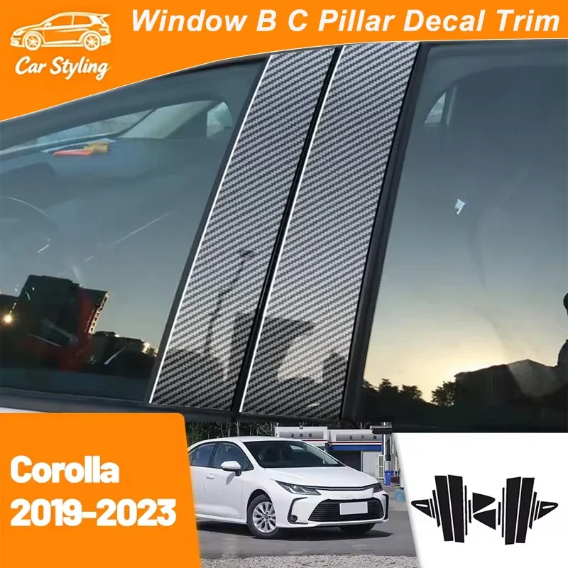 For Toyota Corolla 2019-2023 2020 2021 2022 Carbon Fiber Window Door Column Deal B C Pillar Post Cover Trim Sticker
For Toyota Corolla 2019-2023 2020 2021 2022 Carbon Fiber Window Door Column Deal B C Pillar Post Cover Trim Sticker