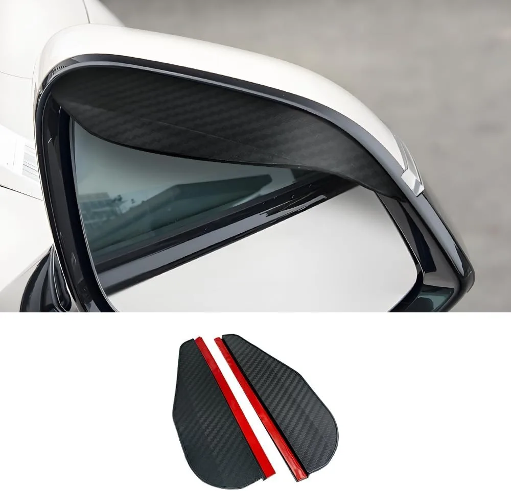 Car Side Mirror Rain Guards, 2-Piece Universal Rear View Mirror Deflector Visors Cover, Carbon Fiber Pattern for Most Cars, SUVs and Trucks
Car Side Mirror Rain Guards, 2-Piece Universal Rear View Mirror Deflector Visors Cover, Carbon Fiber Pattern for Most Cars, SUVs and Trucks