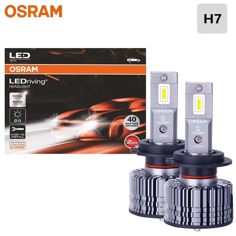 OSRAM LEDriving H7 Car Headlight Bulbs 40W 12V 6000K Cool White Super Bright Auto Headlight(1Pair)
OSRAM LEDriving H7 Car Headlight Bulbs 40W 12V 6000K Cool White Super Bright Auto Headlight(1Pair)