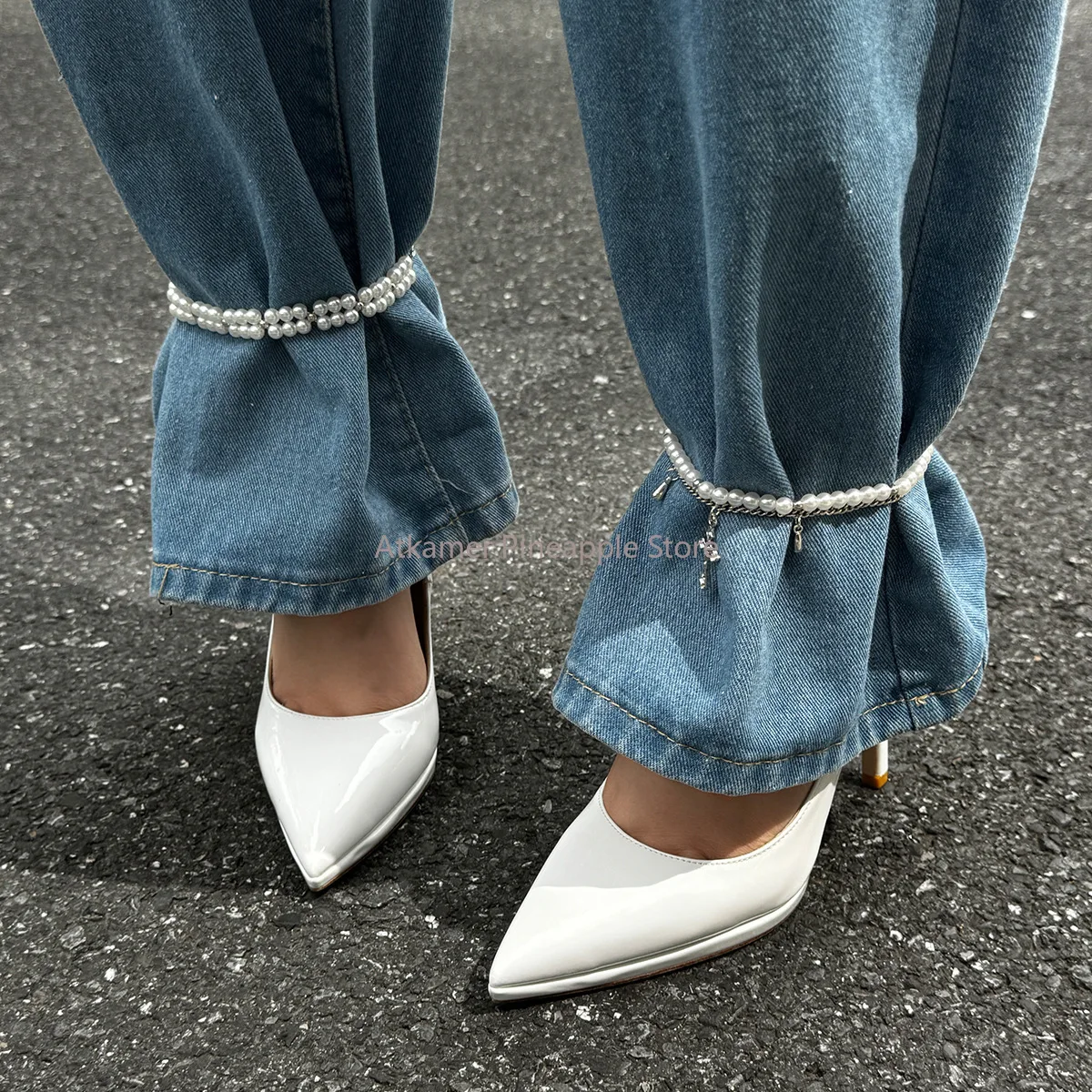 Vintage Cross Pearl Foot Ankle Detachable Jeans Brooch Pearl Button Clasps Cross Pendant Jeans Chain Loose Jeans
Vintage Cross Pearl Foot Ankle Detachable Jeans Brooch Pearl Button Clasps Cross Pendant Jeans Chain Loose Jeans