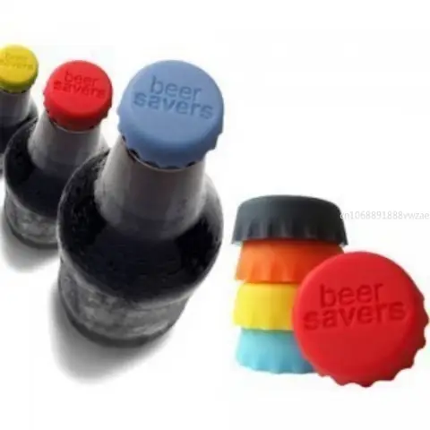 Reusable Silica Gel Bottle Cap Sealed Beer Cap Vinegar Soy Bottle Soda Cola Wine Protective Stopper Bar Accessories Home Bars