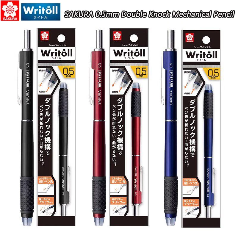 SAKURA Professional Double-knock mechanism Mechanical Pencil,Low Center of Gravity 0.5mm Anti-BreakLead For Manga&Sketching,Draw
SAKURA Professional Double-knock mechanism Mechanical Pencil,Low Center of Gravity 0.5mm Anti-BreakLead For Manga&Sketching,Draw