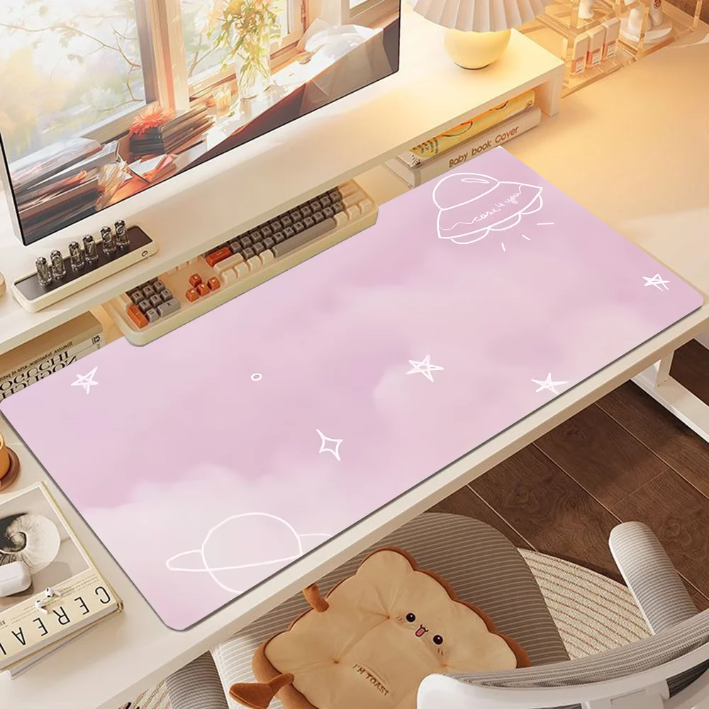 Gaming Mouse Pad Pink Dreamy Stars and Moon Desk Mat Non-slip Rubber Base Precise Seam Washable PC Pads for Games and Office
Gaming Mouse Pad Pink Dreamy Stars and Moon Desk Mat Non-slip Rubber Base Precise Seam Washable PC Pads for Games and Office