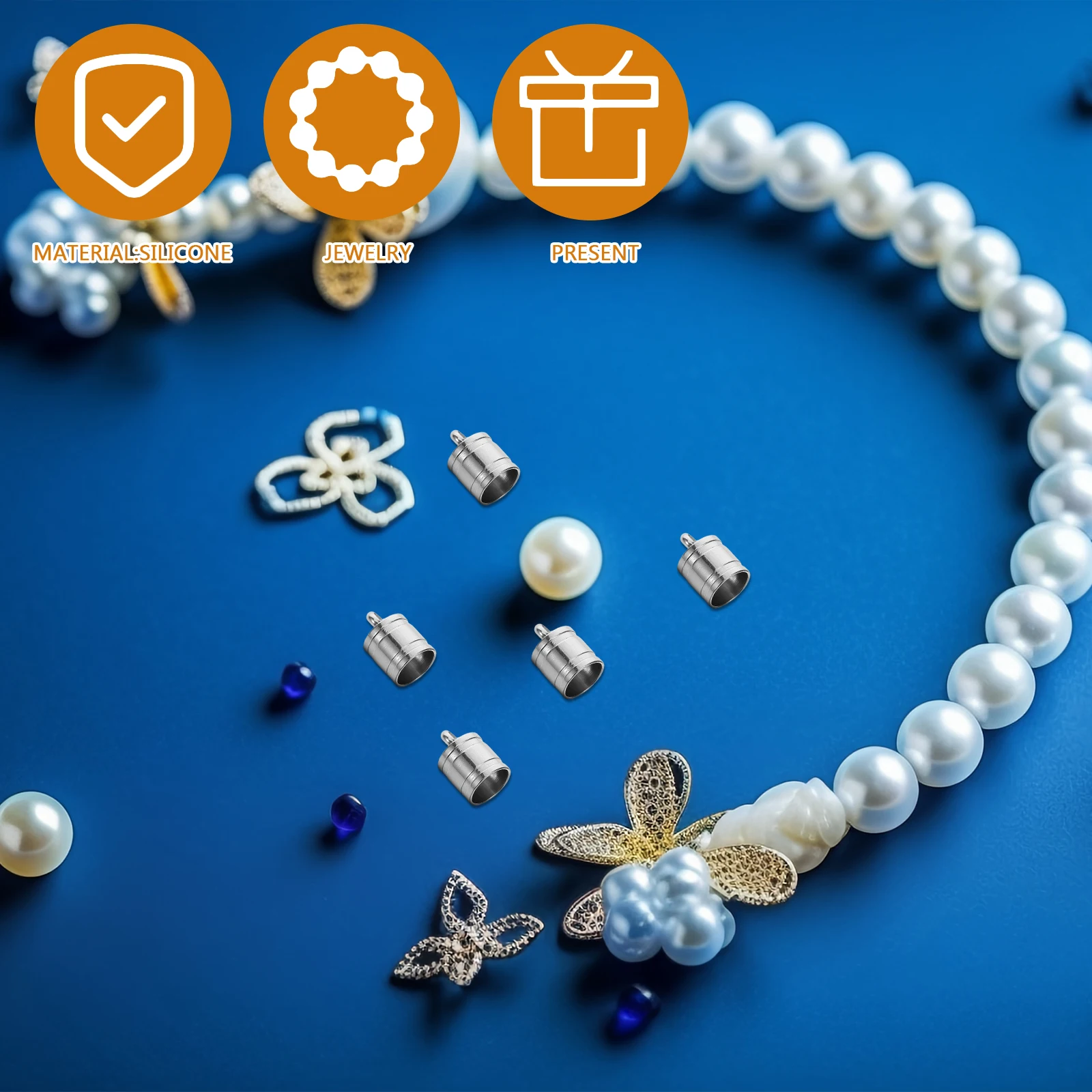 20pcs Durable Stainless Steel Cord End Caps for Necklaces Bracelets Keychains Decorative Metal Tassel Fasteners Bead Caps
20pcs Durable Stainless Steel Cord End Caps for Necklaces Bracelets Keychains Decorative Metal Tassel Fasteners Bead Caps