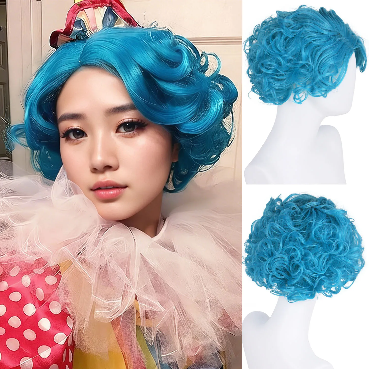 Красочные синтетические волосы, женские короткие вьющиеся натуральные волнистые парики с челкой, Хэллоуин, косплей, синий костюм, парик, парики Лолиты, женские
Красочные синтетические волосы, женские короткие вьющиеся натуральные волнистые парики с челкой, Хэллоуин, косплей, синий костюм, парик, парики Лолиты, женские