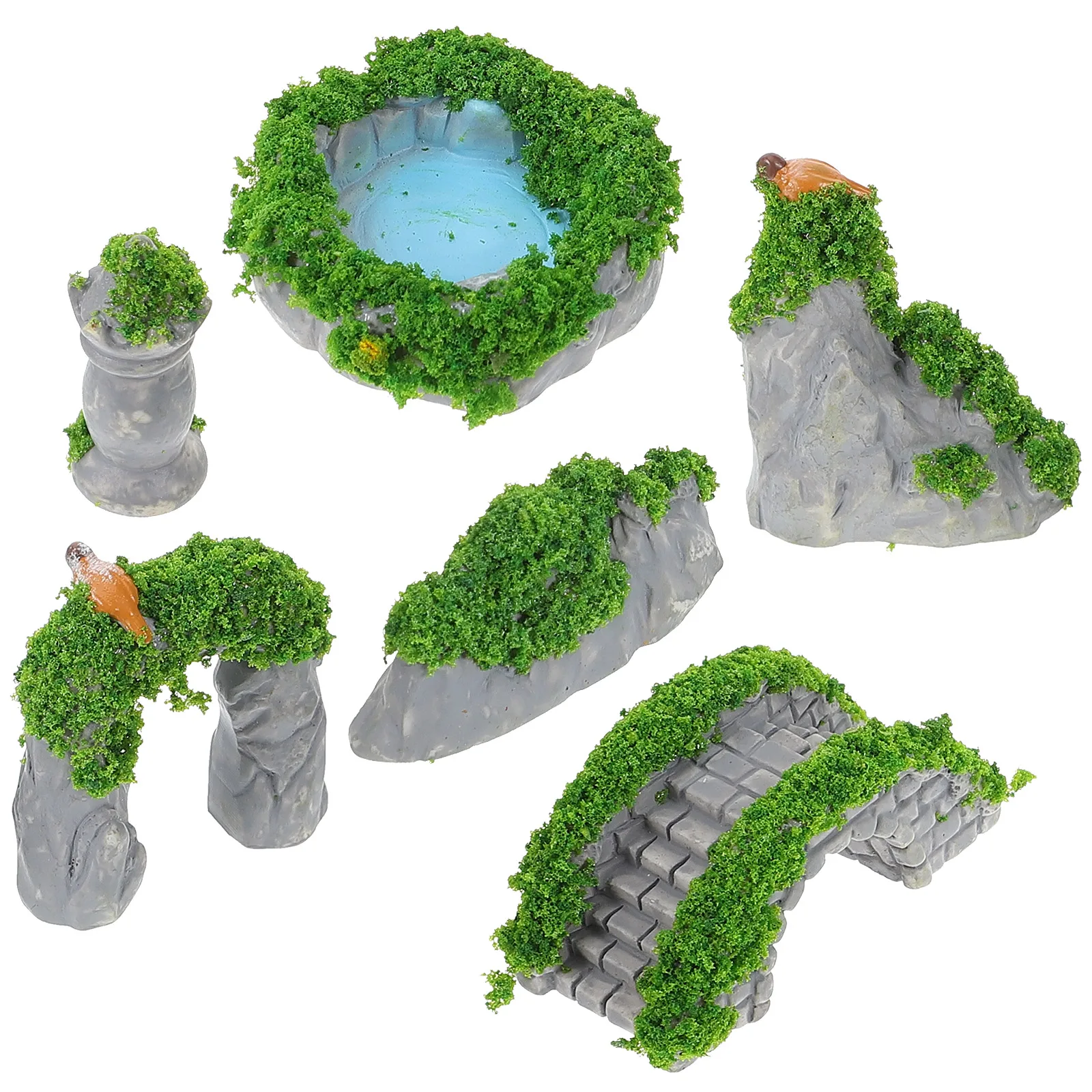 Ancient Building Pavilion Bridge Rockery Resin Miniature Gardening Potted Decoration Landscape Ornaments for
Ancient Building Pavilion Bridge Rockery Resin Miniature Gardening Potted Decoration Landscape Ornaments for