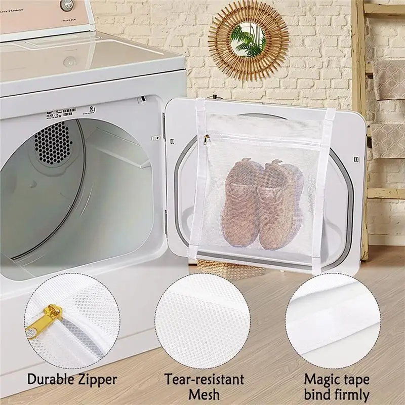 AT33 3 Pcs Sneaker Wash&Dry Net Bag for Dryer,Honey Comber Mesh Bags with Zipper and Strap for Shoes,Laundry Reused Bag Tool
AT33 3 Pcs Sneaker Wash&Dry Net Bag for Dryer,Honey Comber Mesh Bags with Zipper and Strap for Shoes,Laundry Reused Bag Tool