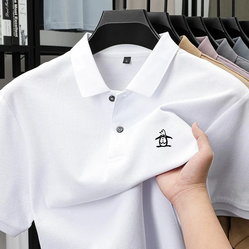 Summer Men's 100% Cotton Luxury Short Sleeve Polo Shirt Exquisite Customized Print Business Casual Comfortable T-Shirt Design
Summer Men's 100% Cotton Luxury Short Sleeve Polo Shirt Exquisite Customized Print Business Casual Comfortable T-Shirt Design