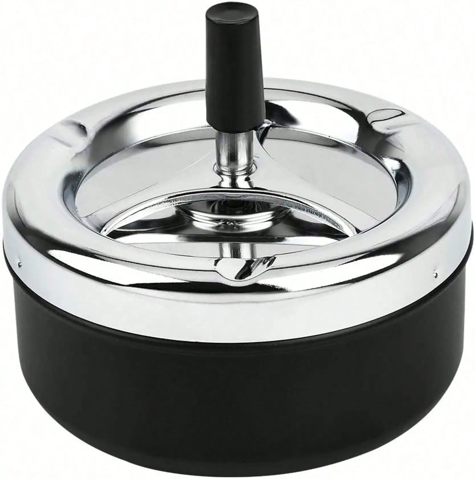 Round Push Down Ashtray With Spinning Tray Metal Cigarette Ash Tray Large 5.2 Inches Home Ashtray For Indoor And Outside Patio
Round Push Down Ashtray With Spinning Tray Metal Cigarette Ash Tray Large 5.2 Inches Home Ashtray For Indoor And Outside Patio