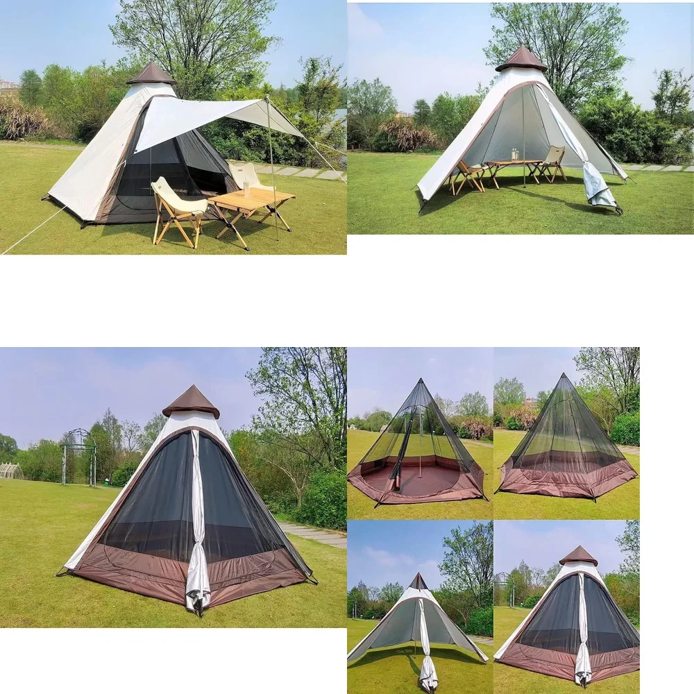 GazebosSpacious 12x10x8 ft Bell Tent for 3-4 Person Family Camping Outdoor Adventures
GazebosSpacious 12x10x8 ft Bell Tent for 3-4 Person Family Camping Outdoor Adventures