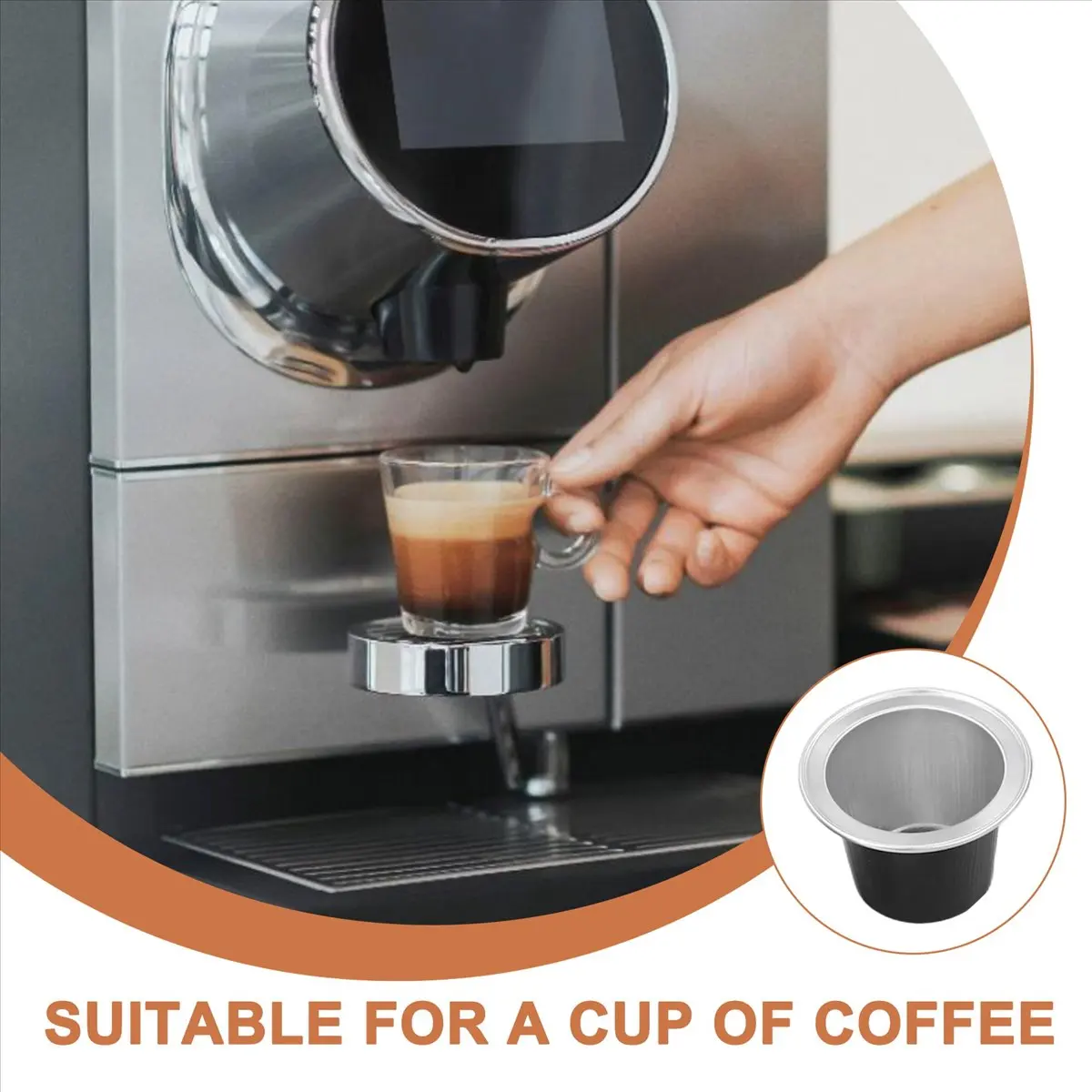MALL 50Sets Refillable Coffee Capsules Cup Disposable Coffee Capsules Packaging Cafe Supplies for Black
MALL 50Sets Refillable Coffee Capsules Cup Disposable Coffee Capsules Packaging Cafe Supplies for Black