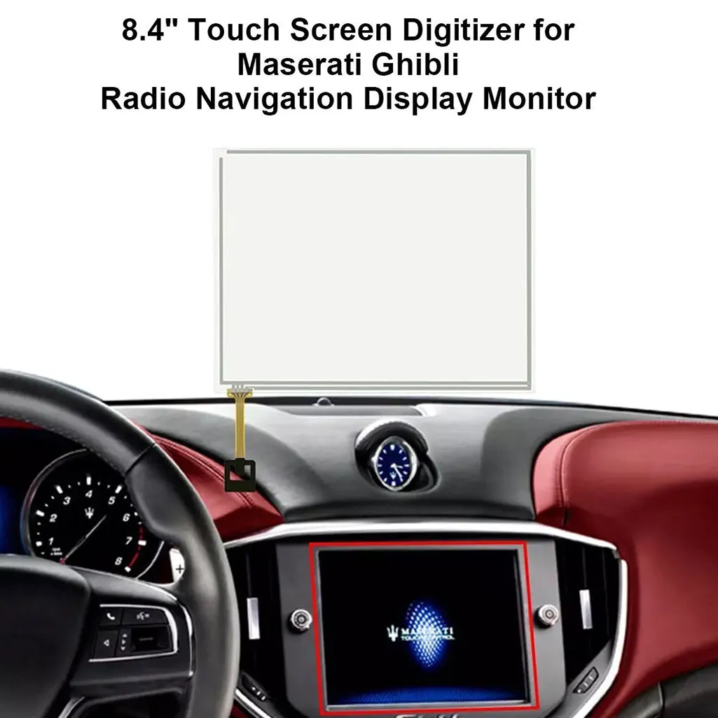 8.4" Touch LCD Screen Digitizer for Maserati Ghibli Radio Navigation Display Monitor
8.4" Touch LCD Screen Digitizer for Maserati Ghibli Radio Navigation Display Monitor