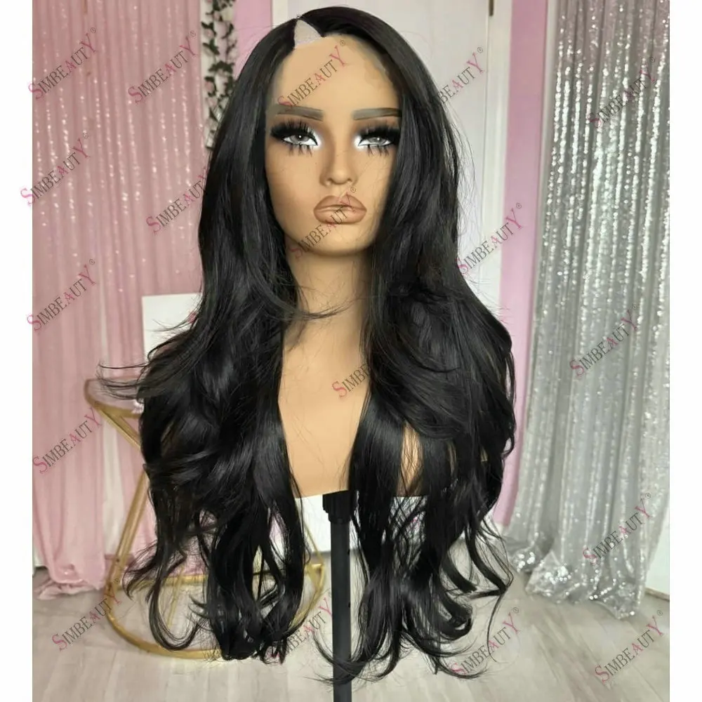 European Hair Wigs V Part Wig Human Hair for Women #1 Long Slightly Curly 1#Jet Black With Clips Easy Wear 1x4Opening V Part Wig
European Hair Wigs V Part Wig Human Hair for Women #1 Long Slightly Curly 1#Jet Black With Clips Easy Wear 1x4Opening V Part Wig