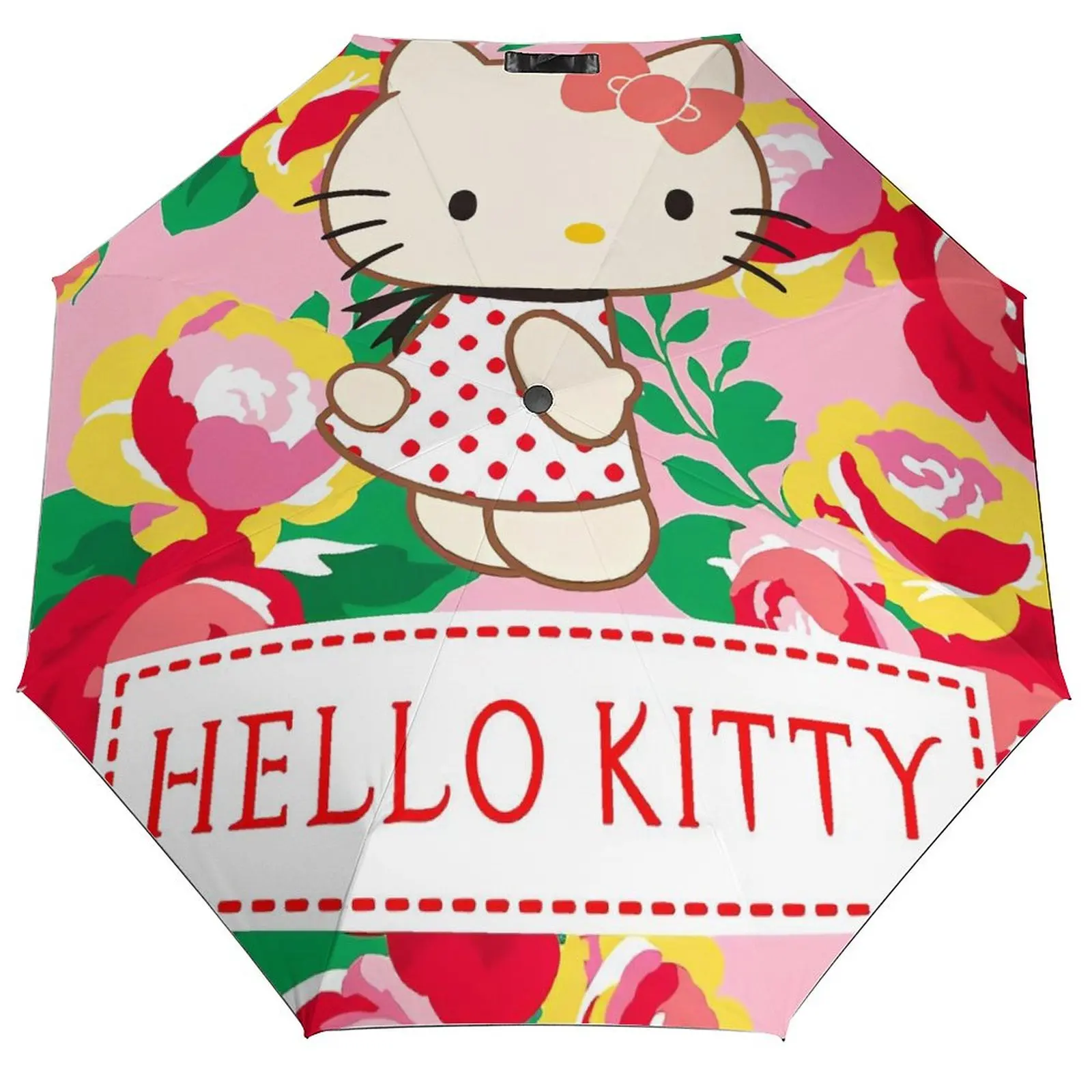 Портативный зонт Hello Kitty Kawaii, мультяшный зонт с защитой от ультрафиолета, женский и мужской автоматический солнцезащитный козырек, уличные стильные зонты
Портативный зонт Hello Kitty Kawaii, мультяшный зонт с защитой от ультрафиолета, женский и мужской автоматический солнцезащитный козырек, уличные стильные зонты