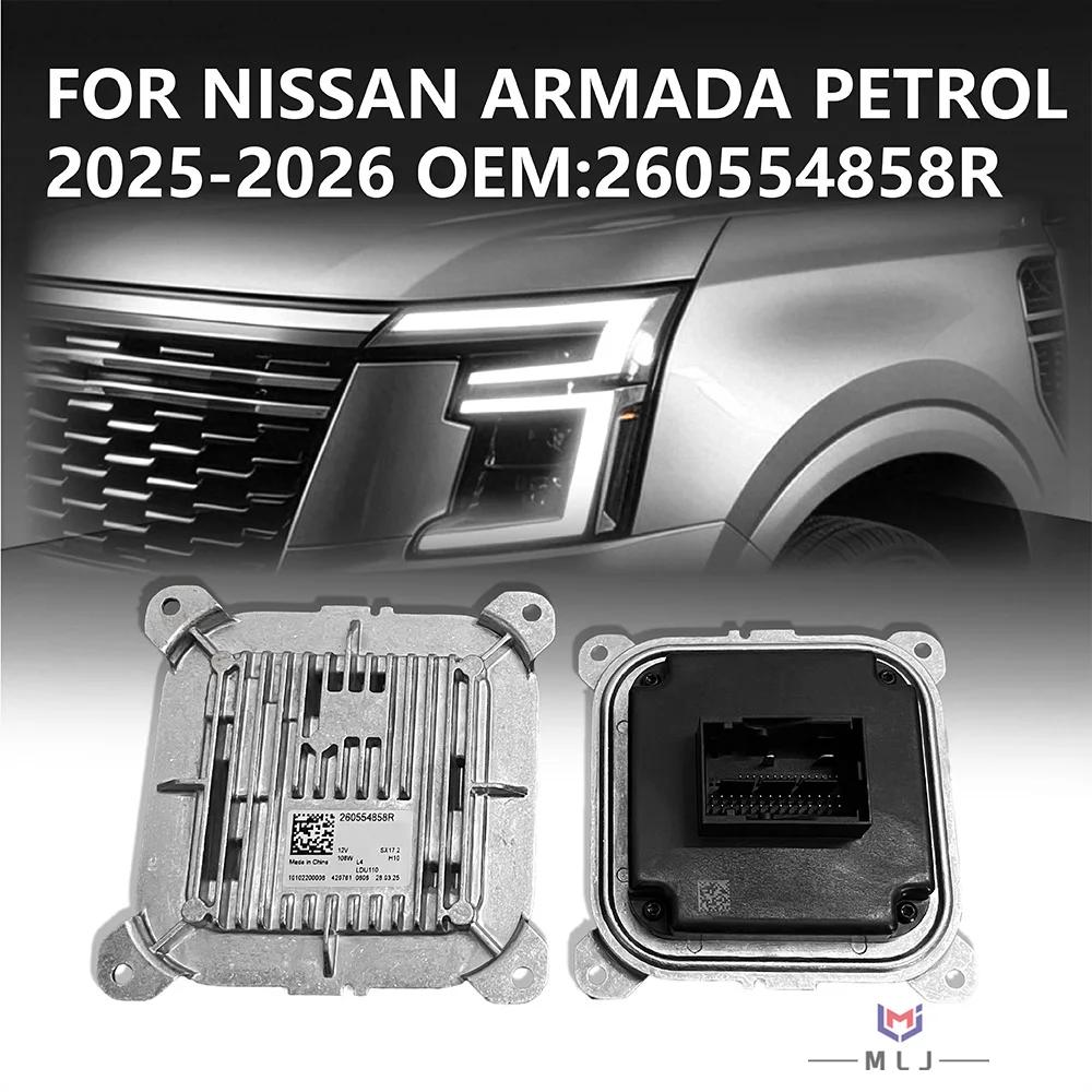 For Nissan ARMADA / PETROL 2025-2026 LHD Headlight 260554858 LED DRL Angel Eye Control Module Unit DRL Ballast Module Unit
For Nissan ARMADA / PETROL 2025-2026 LHD Headlight 260554858 LED DRL Angel Eye Control Module Unit DRL Ballast Module Unit