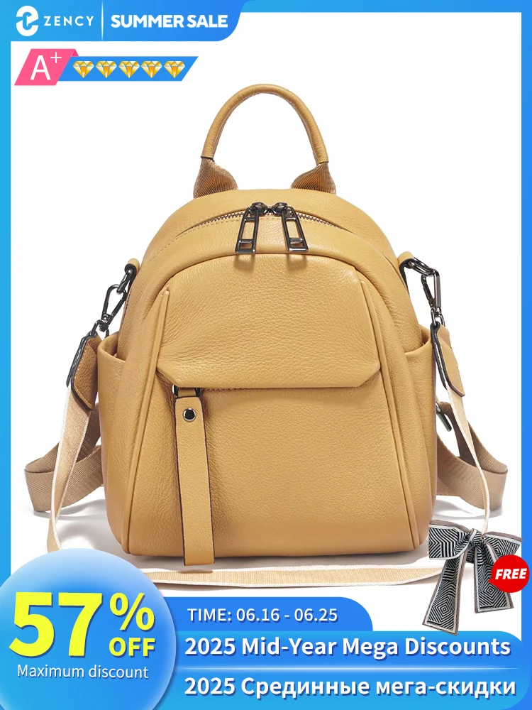 Zency Soft Genuine Leather Women Small Backpack Purse Stylish Travel Rucksack School Shoulder Bag Solid Color Mochila College
Zency Soft Genuine Leather Women Small Backpack Purse Stylish Travel Rucksack School Shoulder Bag Solid Color Mochila College