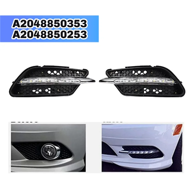 High Quality Car Front Fog Light Grille Cover Honeycomb With Fog Lamps For Mercedes Benz C-Class W204 2008-2010 A2048850353 A204
High Quality Car Front Fog Light Grille Cover Honeycomb With Fog Lamps For Mercedes Benz C-Class W204 2008-2010 A2048850353 A204