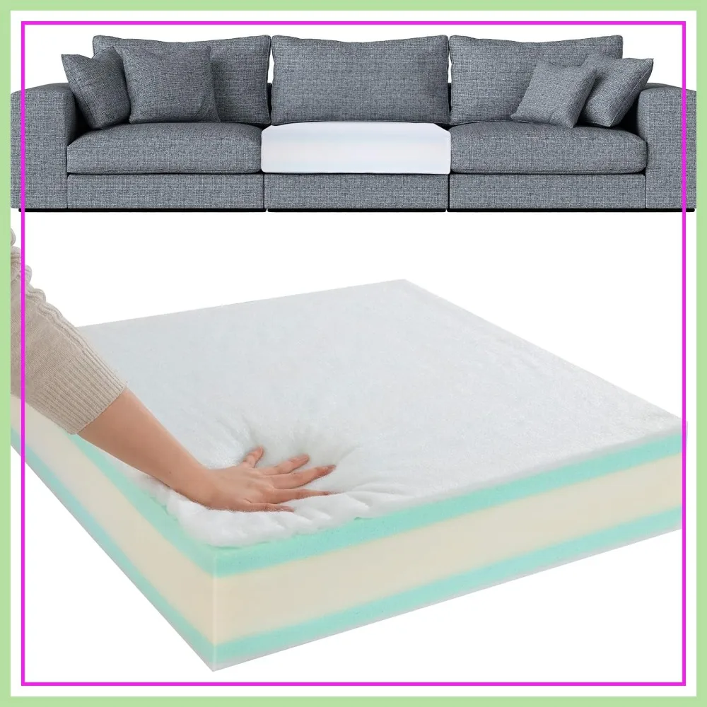 High Density Memory Foam Couch Cushion Replacement, 6x24x27 inch, with Removable Cover
High Density Memory Foam Couch Cushion Replacement, 6x24x27 inch, with Removable Cover
