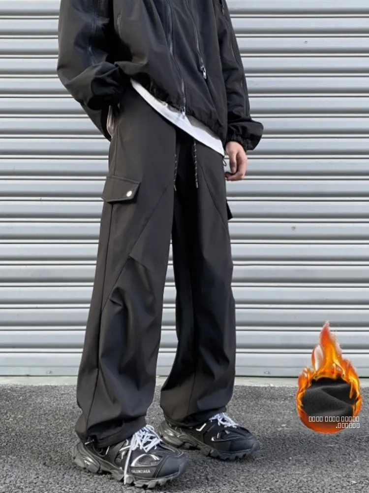 Thiened Fce Lined Men's Hiking Pants Autumn Winter Outdoor Warm Loose Wide Leg Trendy American Workwear Trousers
Thiened Fce Lined Men's Hiking Pants Autumn Winter Outdoor Warm Loose Wide Leg Trendy American Workwear Trousers