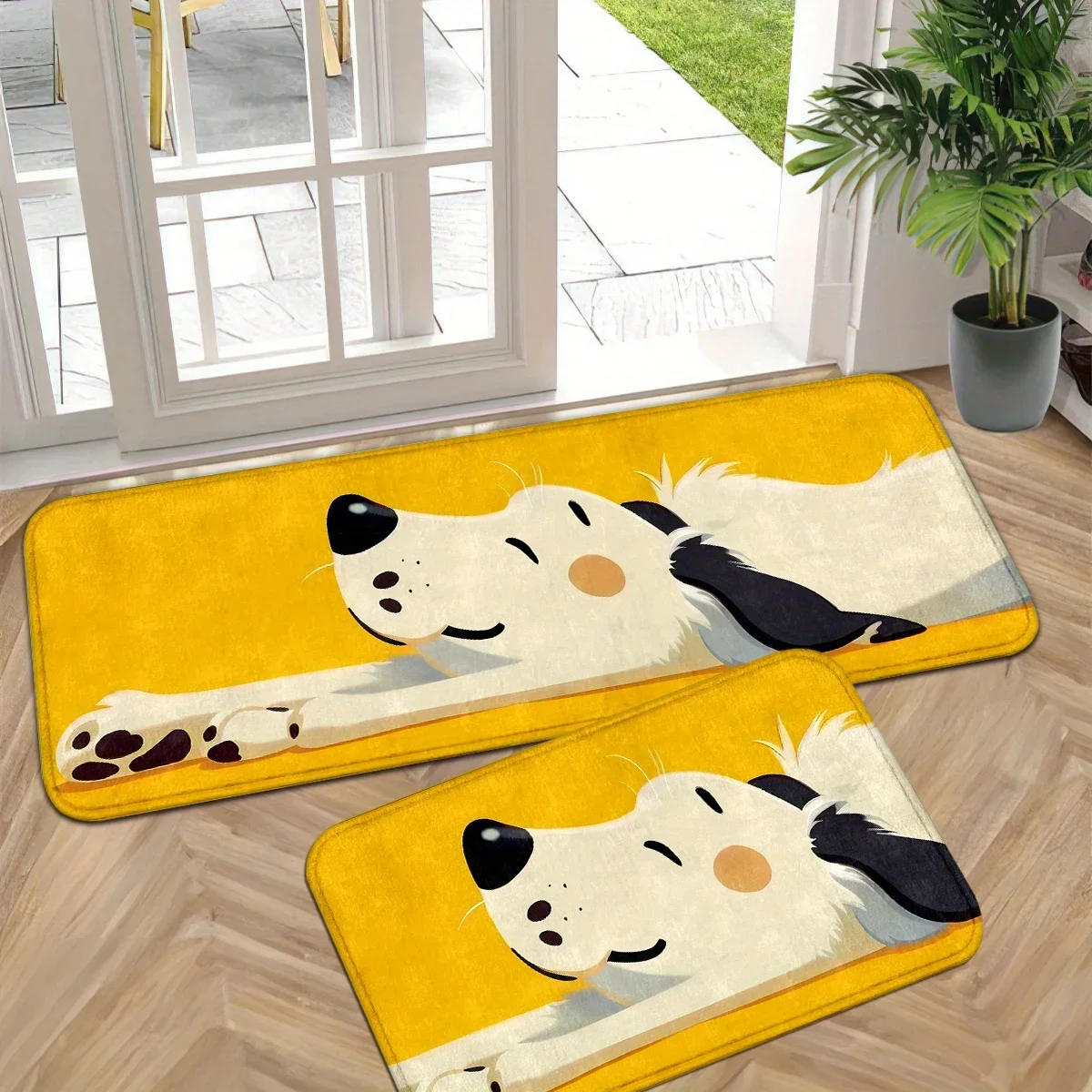 VIKAMA Cute Puppy Yellow Carpet Non Slip Absorbent Soft Kitchen Rug Welcome Doormat Bathroom Mat For Living Room Bedroom Home
VIKAMA Cute Puppy Yellow Carpet Non Slip Absorbent Soft Kitchen Rug Welcome Doormat Bathroom Mat For Living Room Bedroom Home