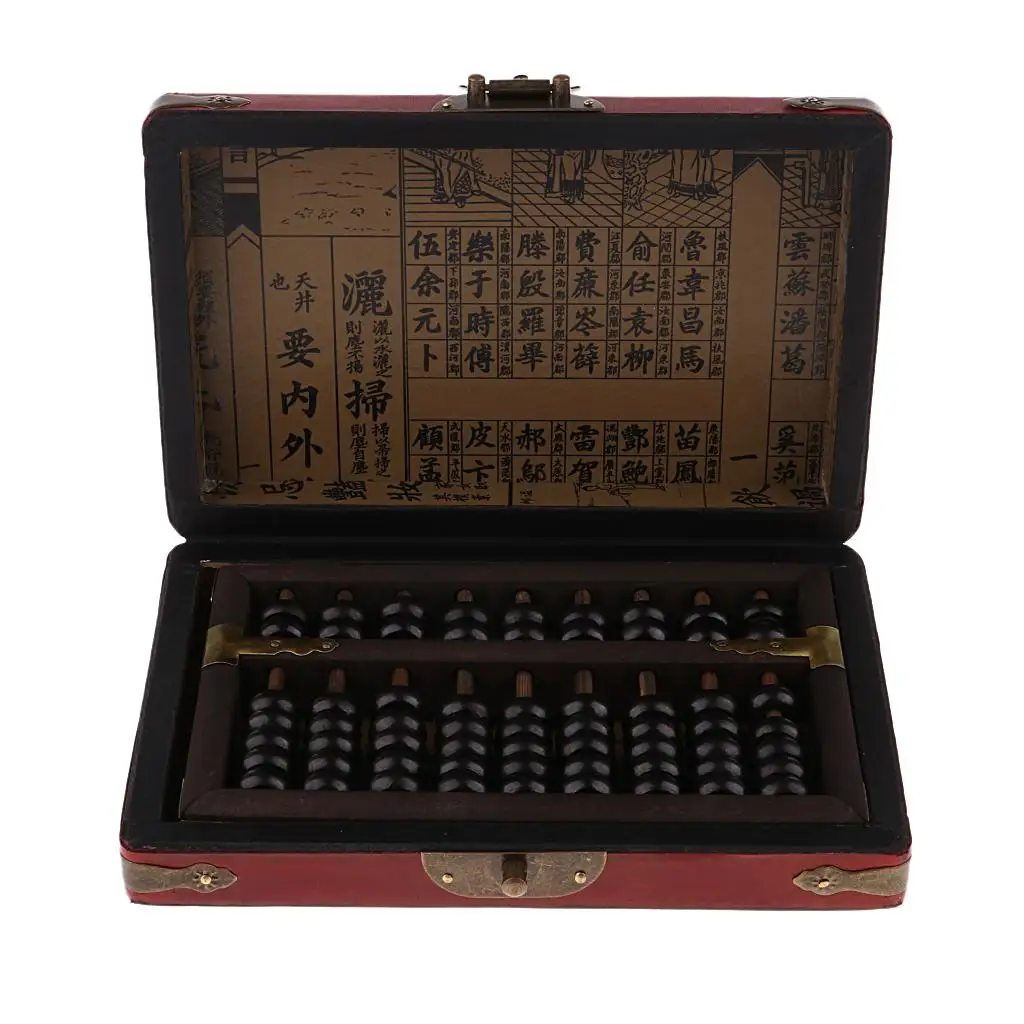 Wood Bead Arithmetic Vintage Chinese Abacus Nine Digit Ancient Calculator Educational Gift for School
Wood Bead Arithmetic Vintage Chinese Abacus Nine Digit Ancient Calculator Educational Gift for School