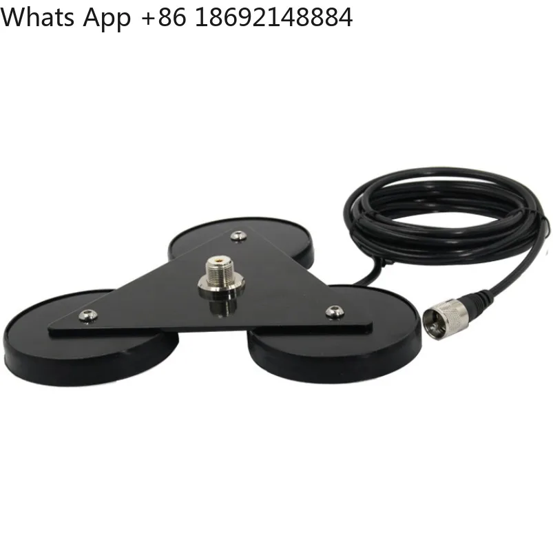 Strong magnetic triangle large suction cup, vehicle antenna base, five meters pure copper wire M male
Strong magnetic triangle large suction cup, vehicle antenna base, five meters pure copper wire M male