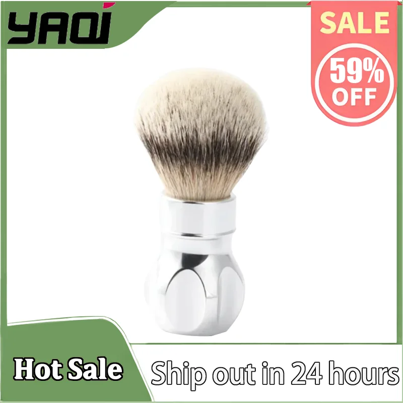 YAQI Gemini 24 мм анодированная металлическая ручка Silvertip Щетка для бритья волос барсука-премиум-качество Дорожный инструмент для ухода за бородой
YAQI Gemini 24 мм анодированная металлическая ручка Silvertip Щетка для бритья волос барсука-премиум-качество Дорожный инструмент для ухода за бородой