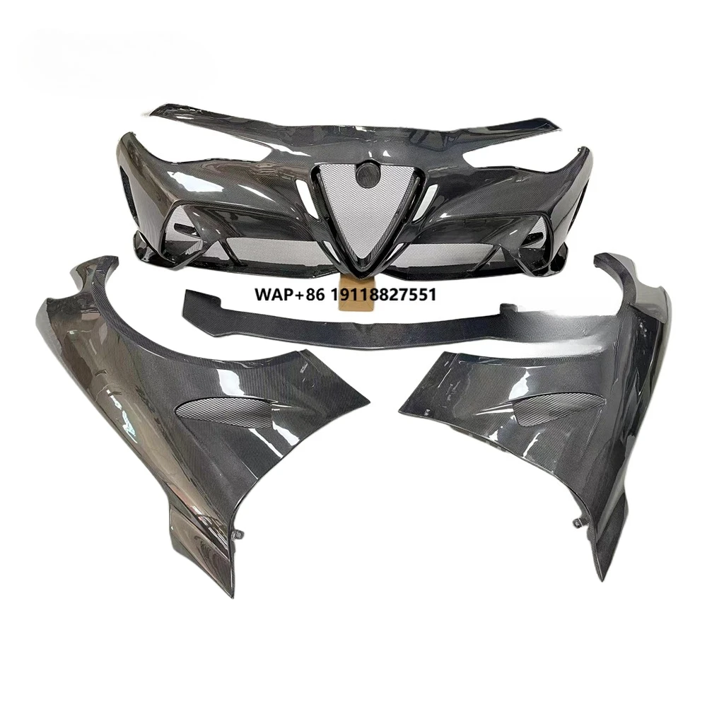 Giulia GTAm Style Wide-body Full Carbon Fiber Front Bumper & Fender Bolt-On Durable New Body Kit
Giulia GTAm Style Wide-body Full Carbon Fiber Front Bumper & Fender Bolt-On Durable New Body Kit